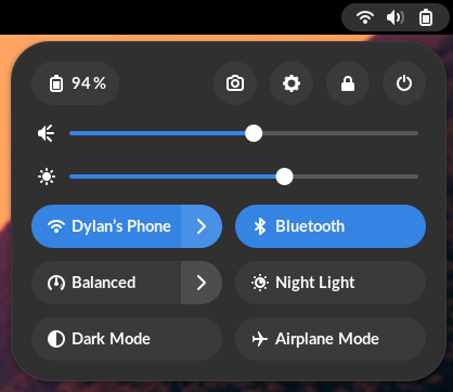 System menu